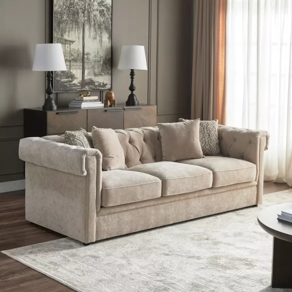 Avani 3-Seater Fabric Sofa