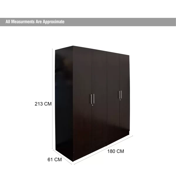 Lisa 4 Door Wardrobe - Image 5